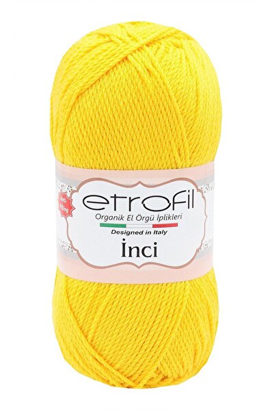 Etrofil Κίτρινο μαργαριτάρι πλεκτά νήματα - 100g/230m - 72042