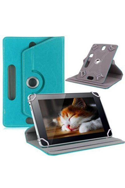 Faves Vestel V Tab Z1 10.1" Uyumlu 360° Dönebilen Kapaklı Standlı Universal T...
