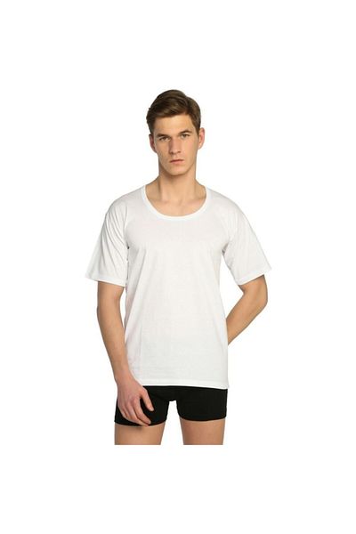 Tutku 5-Piece Men's Cotton Undershirt - Crew Neck