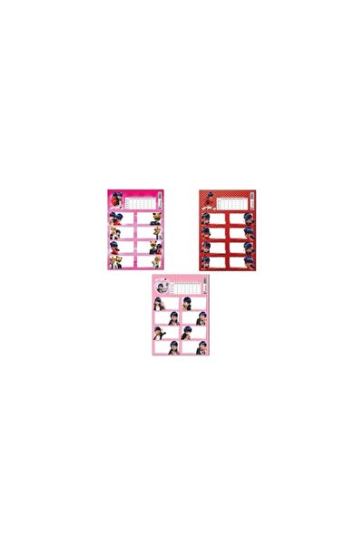 KESKİN COLOR School Label Lady Bug - Lesson Program Set of 3: Sharp Color220130-84