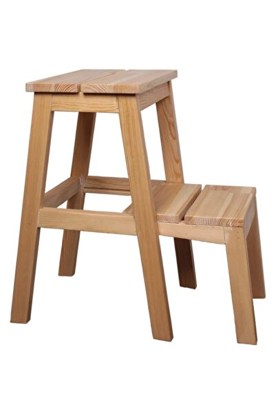 Dekor Aydın 2 Basamaklı Ahşap Açılan Merdiven Tabure