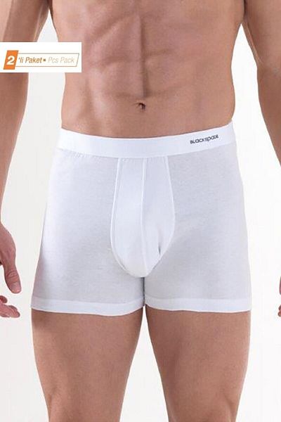 Blackspade Pachet de 2 boxeri pentru bărbați, 100% bumbac, tăiat confortabil