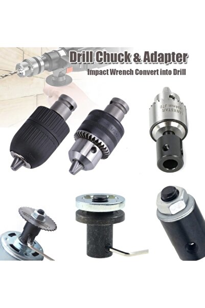 Depolife Mandren Motor Için Bağlantı Şaftı Somunlu Kaplin Adaptör Mandren 5mm-6mm-8mm-10mm Mil Uyumlu 4lü