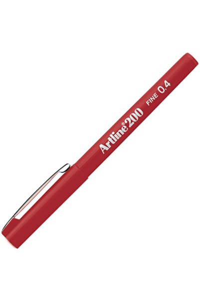 artline 200 Fine 0.4 Fineliner Felted Pen Red