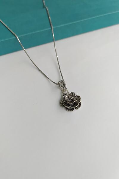 Mutlu Gümüş Telkari Kolye