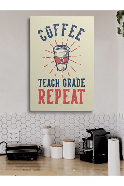 KanvasSepeti Abstract Trend Decorativ Canvas Canvas Tablo pentru Cafenele Bufetă de Cafea