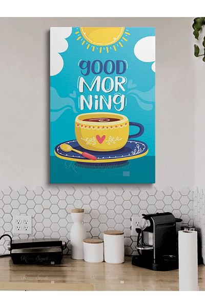 KanvasSepeti Cafe Caffe Cafenele Abstract Trend Decorative Canvas Canvas Print Paintings pentru Cafea Bufetă Bufete