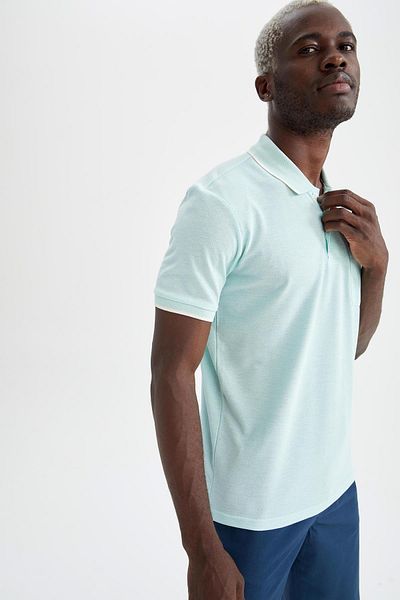 DeFacto Tričko Regular Fit Polo s krátkým rukávem