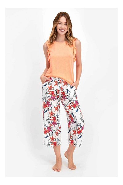 Arnetta Set pijamale floral somon pentru femei Ar1261-s