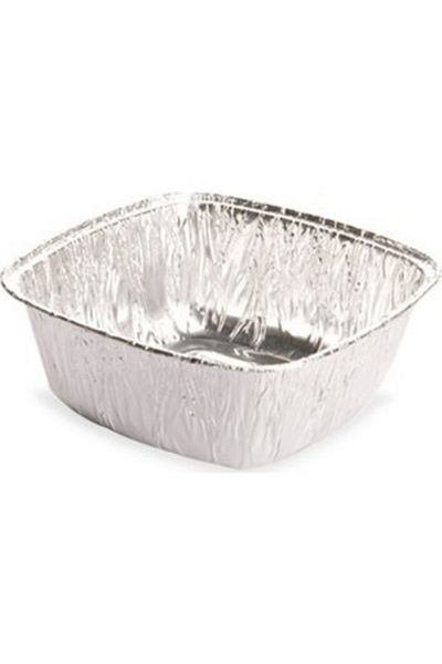 ERSİN AMBALAJ Aluminum Rice Pudding Bowl Dessert Bowl Ashura Bowl 11x11 Mm 100 Pieces