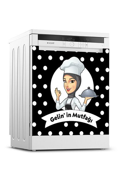 Tilki Dünyası Dishwasher Door Sticker 0259