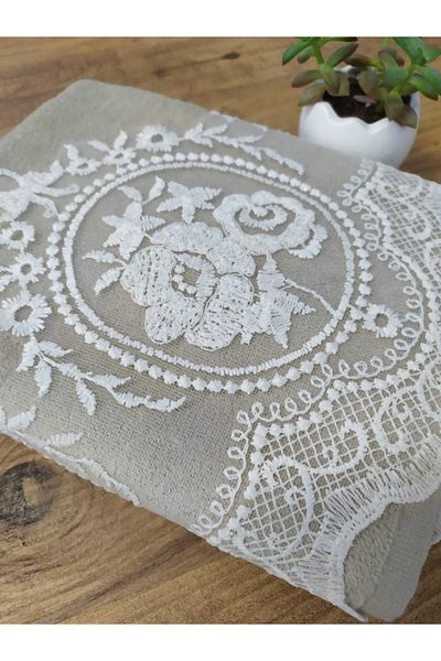 Çeyiz Bahçesi Βελούδινη πετσέτα Rose Cappuccino 50&90