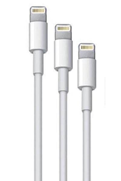 2K Original Iphone Usb Hızlı Şarj Ve Data Kablosu 3 'lü Paket, 1 Metre Lightn...