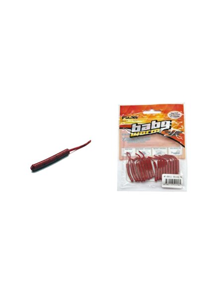 Fujin Baby Worm 5.2 Cm Floating Lrf Silikon Yem - Bloody Red