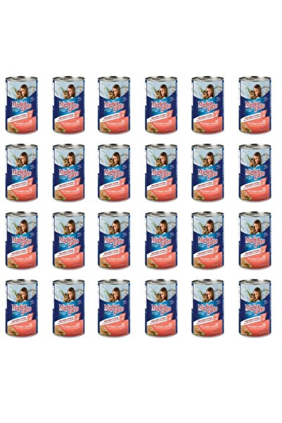 MORANDO Miglior Kedi Konservesi Somon Balık Soslu 405 Gr 24 Adet