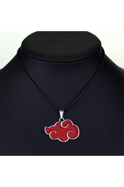 Köstebek Anime Naruto Uzamaki Red Cloud Necklace