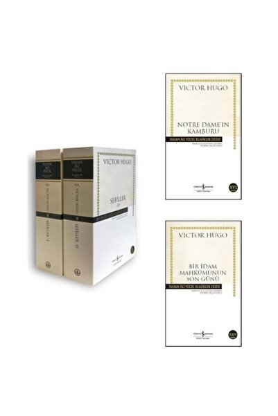 TÜRKİYE İŞ BANKASI KÜLTÜR YAYINLARI Victor Hugo - 4 Kitap Set / Sefiller 2 Ci...