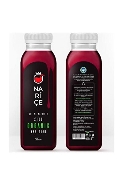 NARİCE 26 Adet X 250 Cc Organik Dondurulmuş Nar Suyu