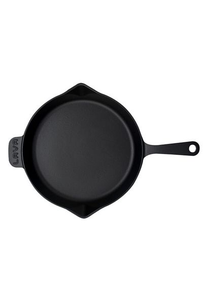 Lava Cast Iron Round Frying Pan with Metal Handle. Diameter(ø)30cm.