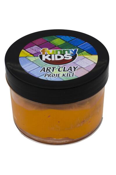 Funny Kids Art Clay Orange