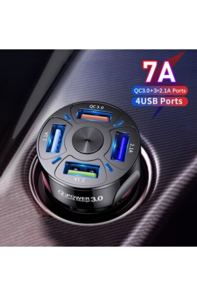 Ally Mobile Uslion Qc3.0 4- Port Çıkışlı Çoklu Usb Araç Şarjı Şarj Aleti