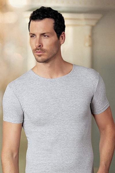 Şahinler Men's Gray Lycra Crew Neck 6 Pieces New Season