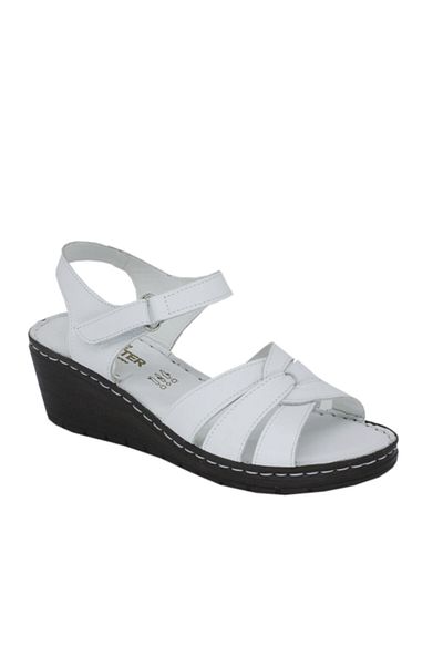 TRENDYSHOES Sandale de zi cu zi Trendyshose Ze 866 din piele naturală Velcro Anatomic Comfort