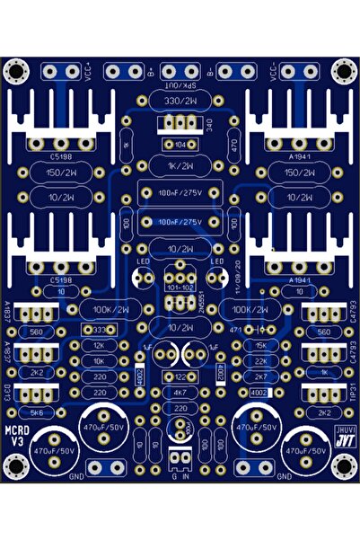 ERKAR Amfi Devresi Çift Kanal Stereo 2000 Watt C5198 - C4793