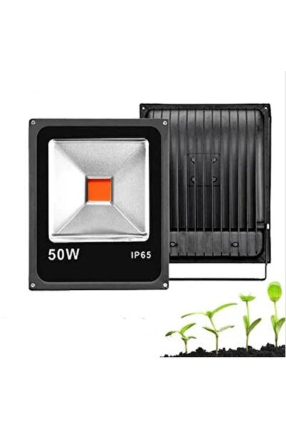 Genel Markalar Bitki Yetiştirme Işığı Ledi 50 Watt Led Projektör Sera Çiçekleme Lambası Full Spectrum Aydınlatma