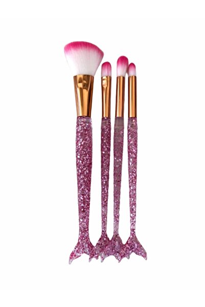 Roesıa Rose Cosmetics Rose Simli Model 4'lü Balık Fırça Seti