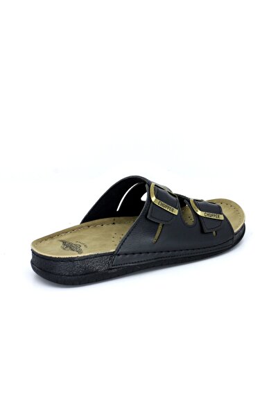 CHOPPER 20634 Μαύρες Ανατομικές Άνετες Ανδρικές Παντόφλες Καθημερινές