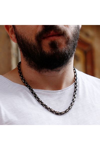 TESBİHCİBABA Season's Trend 316l Steel Necklace Tb9619