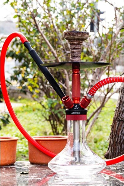 Kefo Armadillo El Ve Sırt Çantalı Özel Nargile Kırmızı Renk