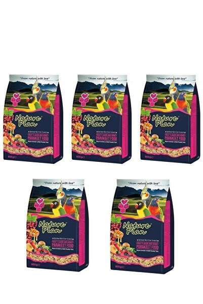 Nature Plan Paraket Sultan Cennet Papağanı Yemi 800gr 5 Adet