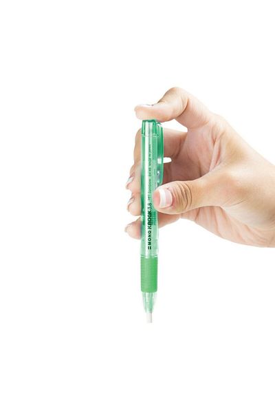 Tombow License Mono Knock Pencil Eraser Green