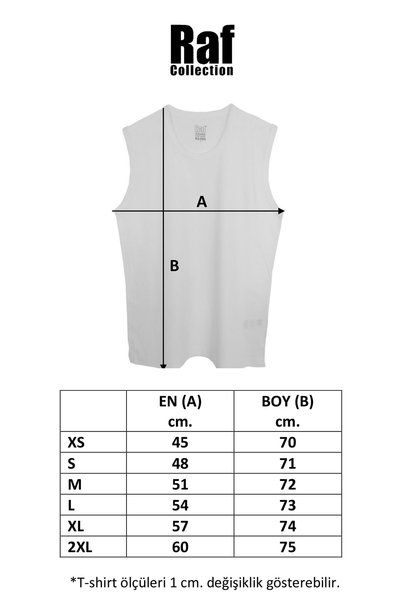 Raf Coll Erkek Beyaz Yelkenli Dijital Baskılı Kolsuz T-shirt