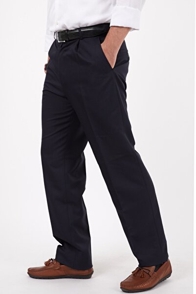 SippoTrade Чоловічі класичні чорні штани великого розміру з тканини