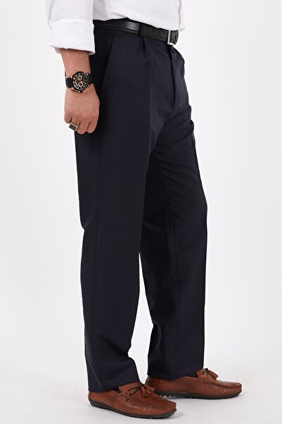 SippoTrade Чоловічі класичні чорні штани великого розміру з тканини