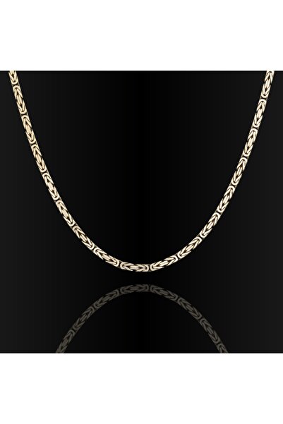 Takıdepo Kare Kral Model 2,30 Mm Erkek Gümüş Zincir Kolye