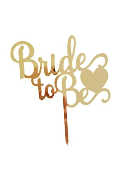 Parti dolabı Gold Altın Sarısı Bride To Be Ayna Pleksi, Bekarlığa Veda Partis...