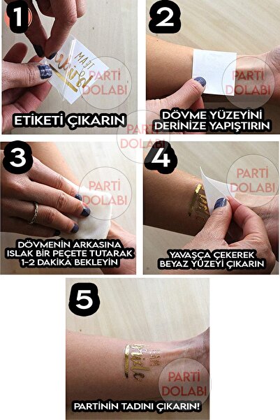 Parti dolabı Bride To Be 1 Bride 9 Team Bride Gold Renkli Altın Sarısı Geçici 10lu Dövme Bekarlığa Veda Partisi