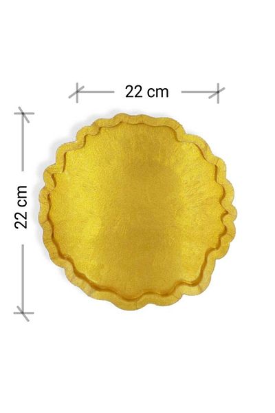 Epoksimax Round Curled Edge Tray 22cm - Premium Series Silicone Mold for Epoxy Resin Casting Work