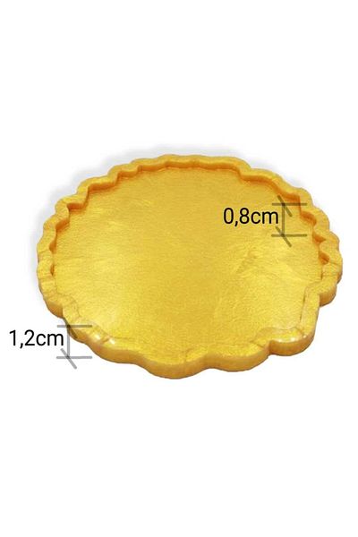 Epoksimax Round Curved Edge Tray 32cm - Epoxy Resin Casting Works/Premium Series Silicone Mold