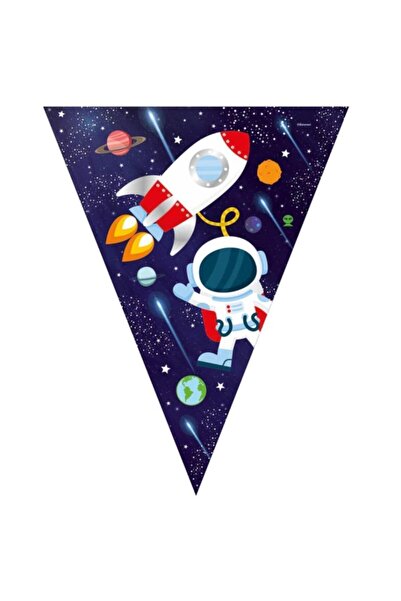 Uzay Kozmik Üçgen Flama Set