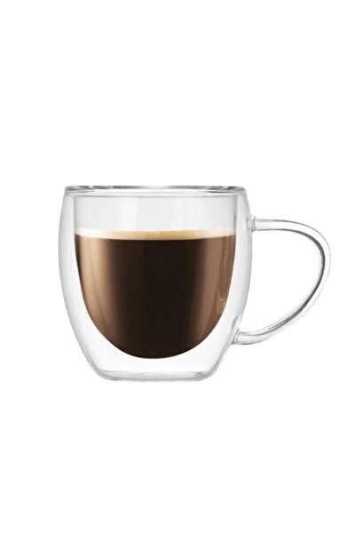 NETAVANTAJ Double Glazed Layered Double Leather Mug 200 ml