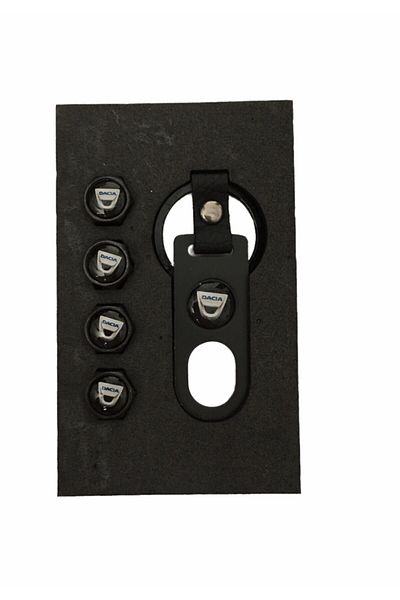 DMR Dacia Metal Keychain and Valve Cover Set
