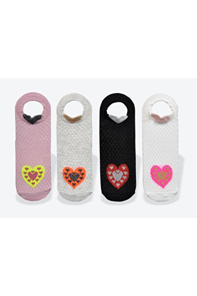 CUBBUX Ženske čarape sa 3D animacijom u obliku srca Sa deznom