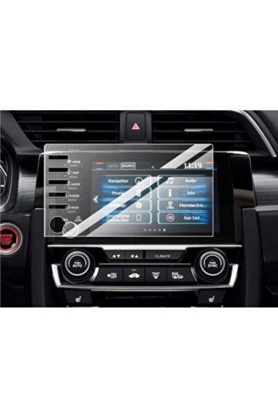 Mobilite حافظة مكياج Honda Civic FC5، واقي شاشة ملاحة 9h Nano Film