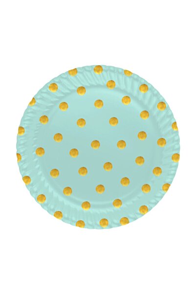 Roll-Up طبق كرتون باستيل دريمز أخضر نعناعي 23 سم