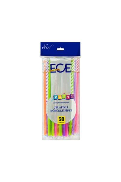 Ece Party Gelatin Gusseted Straws 50 Pieces